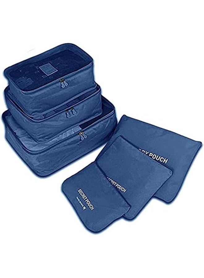 مجموعة من 6 أكياس تنظيم السفر متعددة الألوان - Image 2